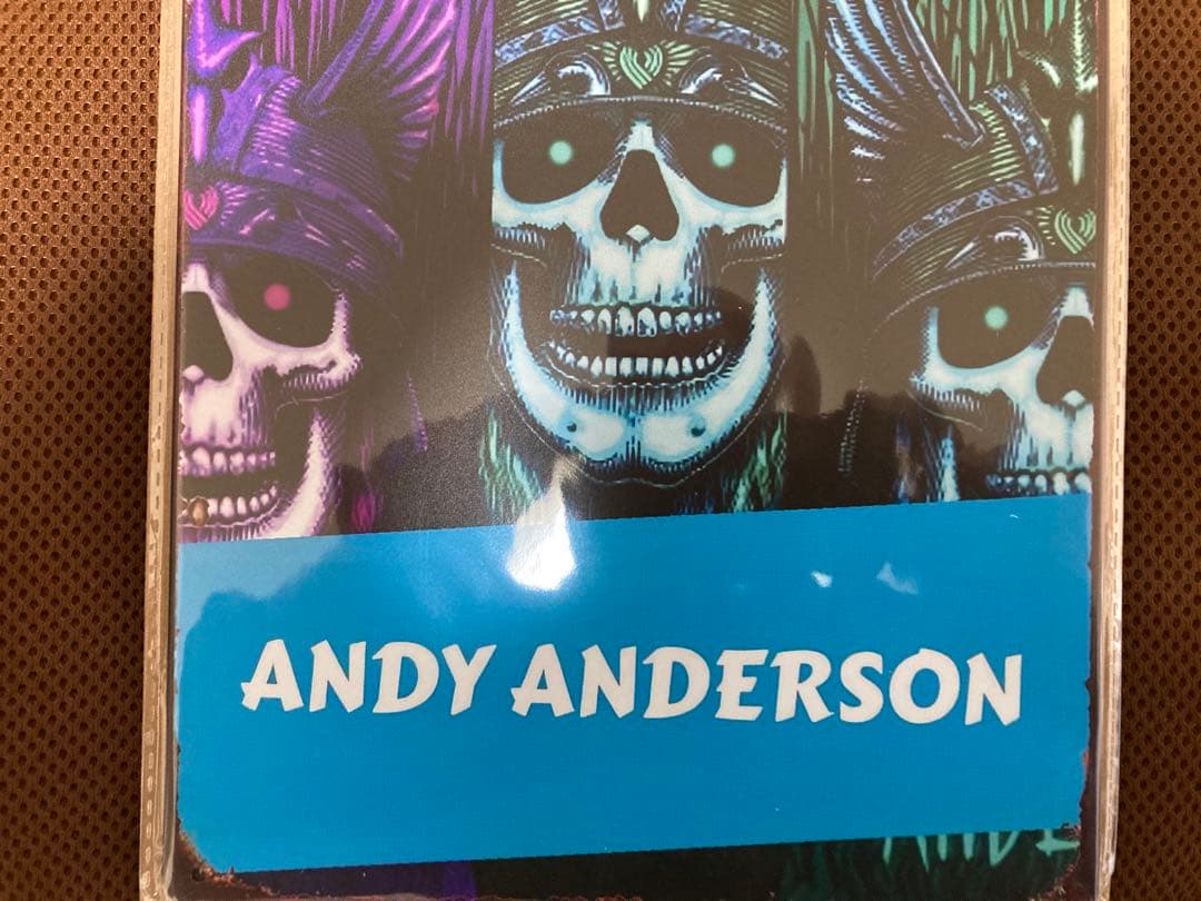 Andy Anderson メタルサインプレート　モダンヴィンテージステッカー付