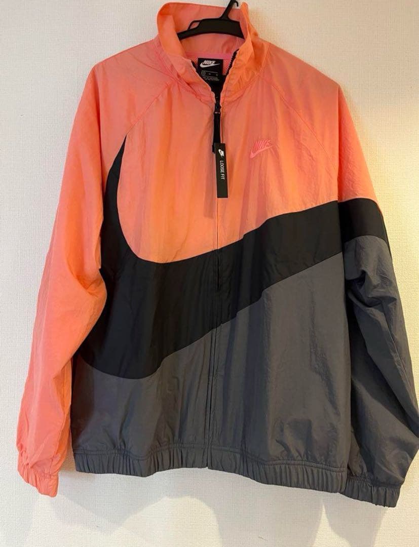 新品　希少　NIKE ナイロンジャケット　ウィンドブレーカー　オレンジ　グレー