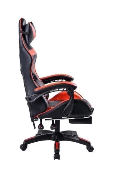 新品　レーシングチェア 椅子 ゲーミング リクライニング クッション 赤