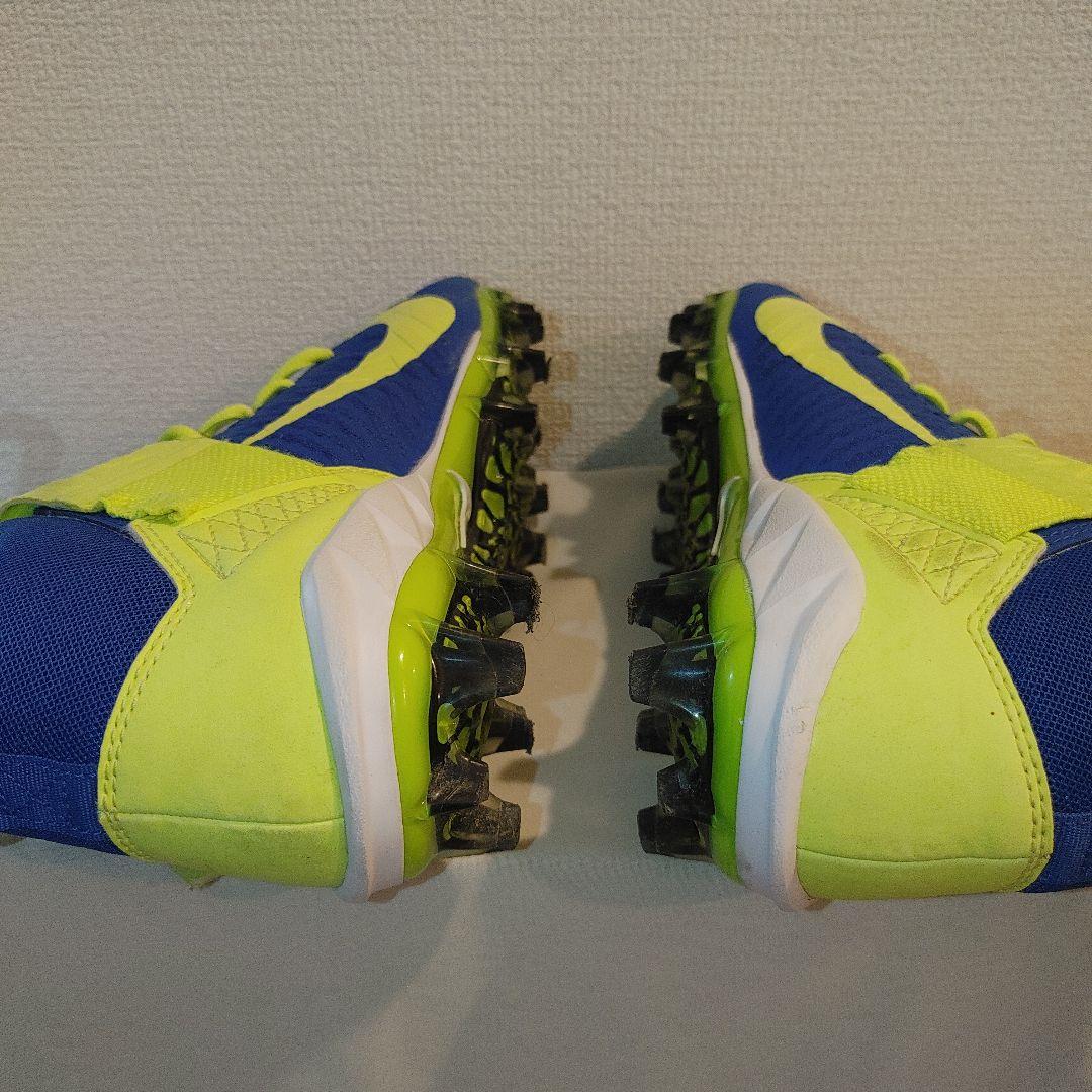 NIKE　フットボール　25.5センチ ポイント　スパイク　ブルー×イエロー