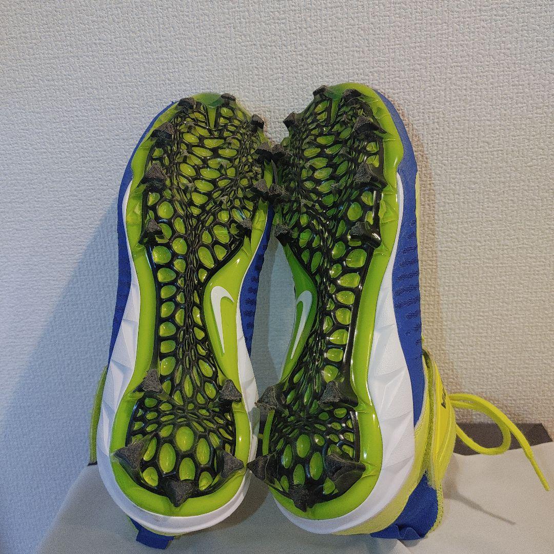 NIKE　フットボール　25.5センチ ポイント　スパイク　ブルー×イエロー