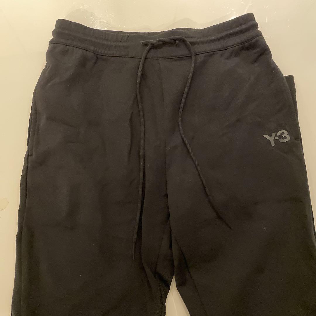 Y-3艶ありブラックスエットSサイズ