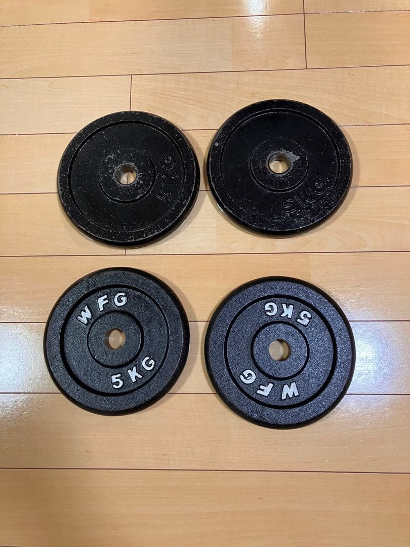 松戸市周辺　引取限定 筋トレ一式セット ベンチプレス可 約40kg ダンベル