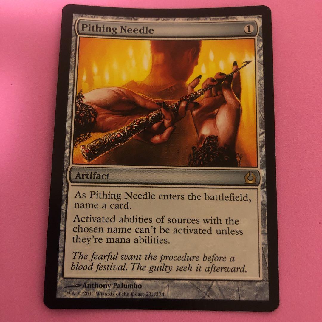 MTG 真髄の針 / Pithing Needle 英　FOIL 4枚セット