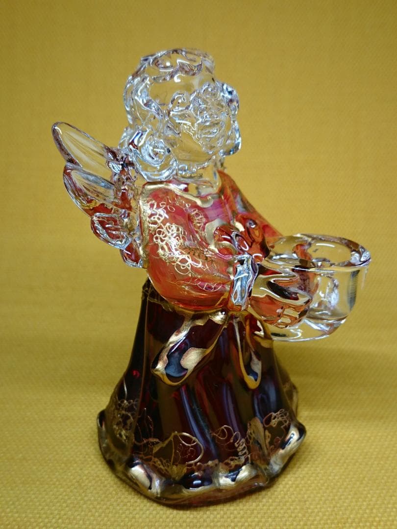 【美品】人形　天使　ムラーノ　ガラス　置物　インテリア　工芸品　美術品A3151