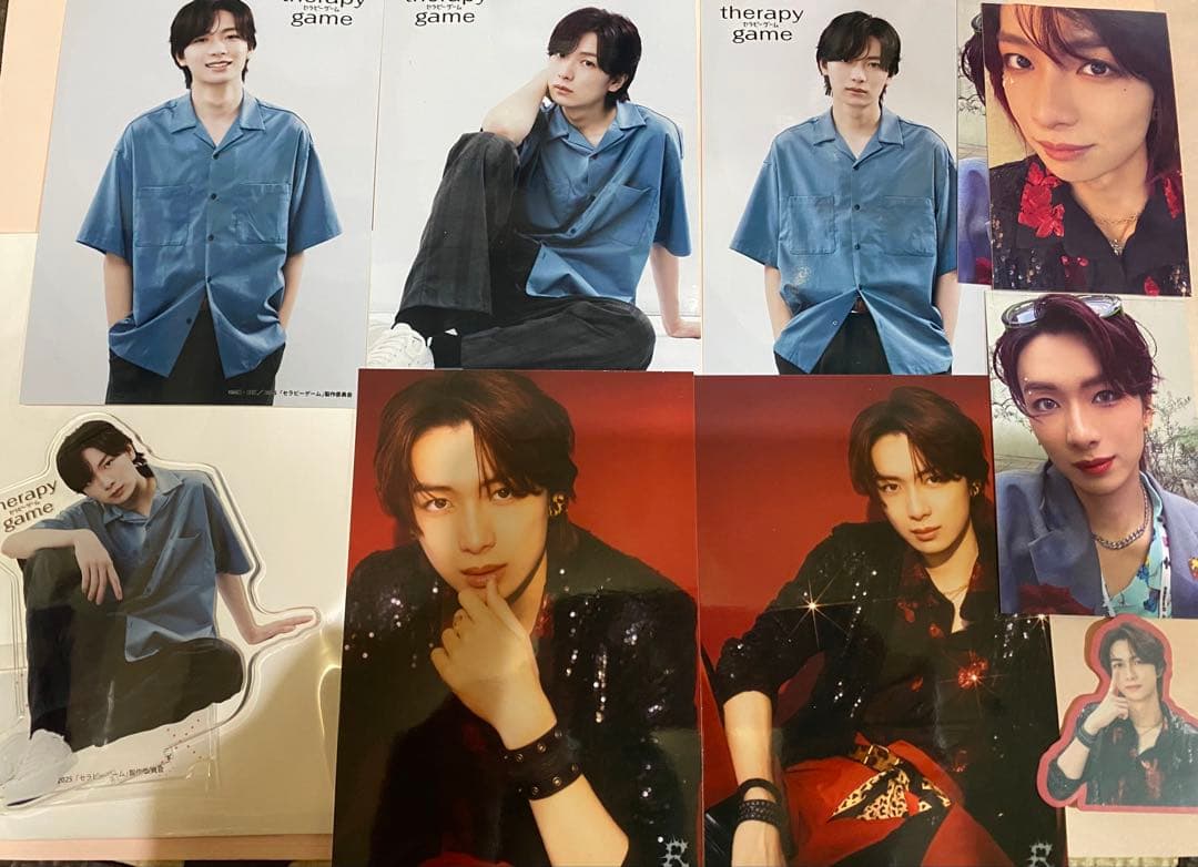 龍宮城　冨田侑暉　セラピーゲーム　アクリルスタンド、あっかんべ　写真グッズセット