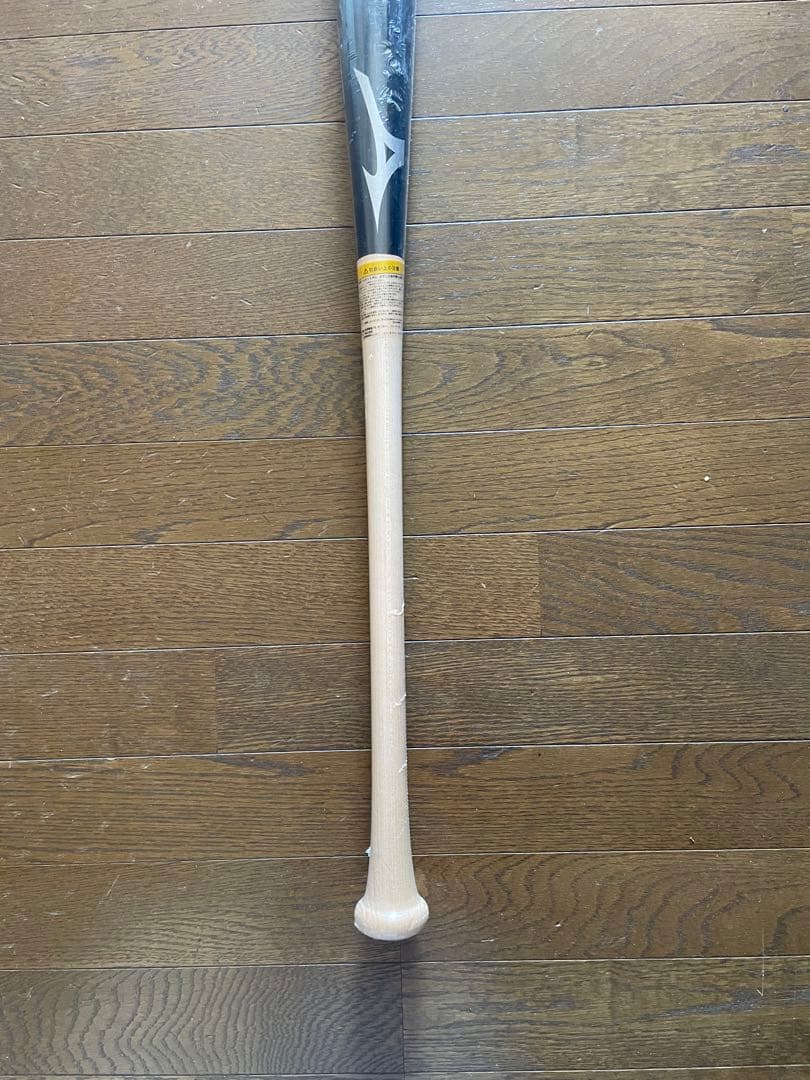 ミズノ　展示会限定　軟式木製バット　ブラック×白木　83cm780g