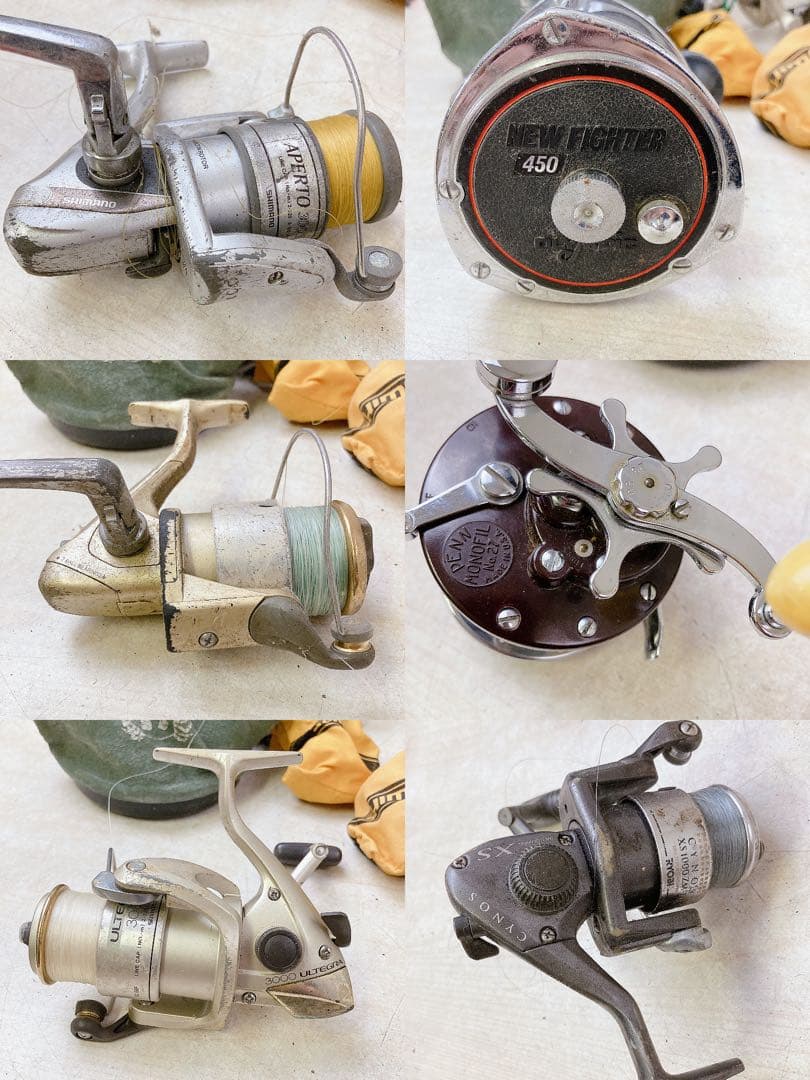 マ*)様 【まとめ売り】釣り用リール 27点 ジャンク 現状品 部品取り シマノ