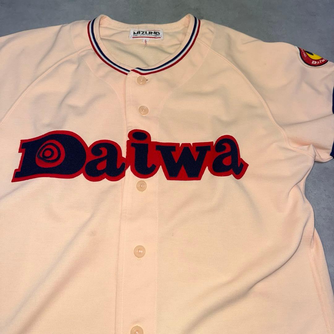 ダイワ玩具Daiwa Toys 80sベースボールシャツ　ベージュ　美品　ブリキ