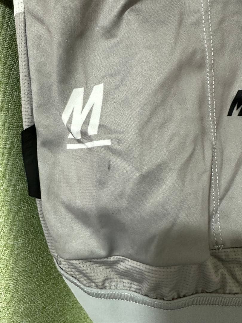 グレー 半袖 サイクルジャージ