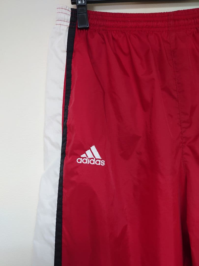 ☆ adidas トラック ナイロン パンツ レアカラー ビッグシルエット L