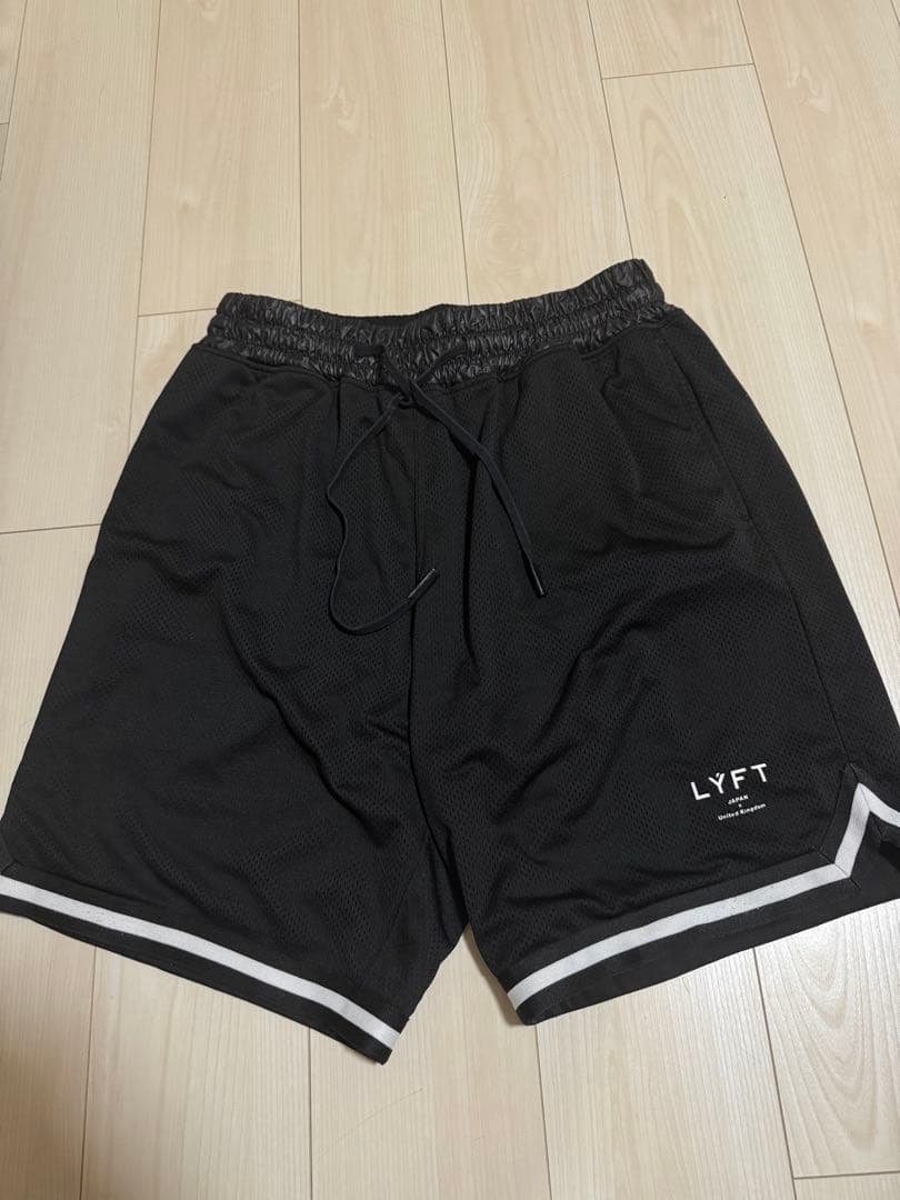 【LYFT】メッシュショートパンツ×ブラック