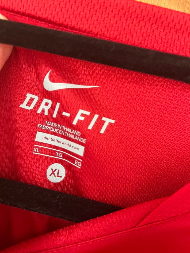 アントラーズ　Nike DRI-FIT 長袖シャツ XL レッド