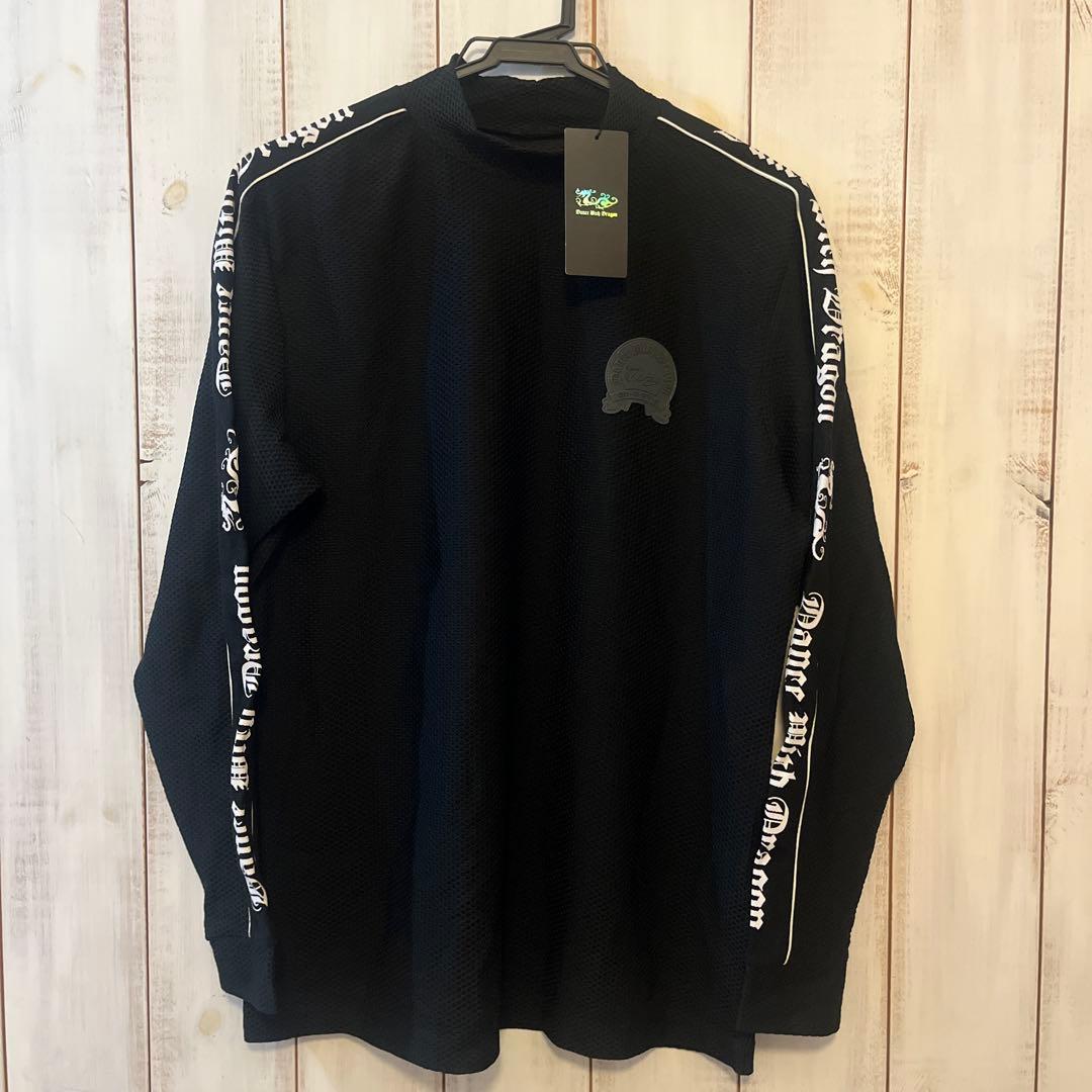 新品　Dance With Dragon 黒メッシュ長袖シャツ