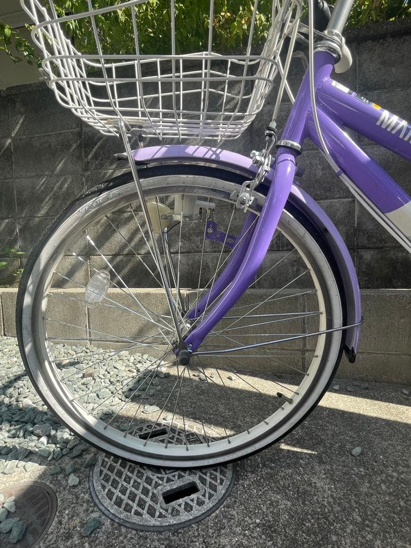 女の子　Margi 子供用自転車　22インチ　ラメパープル