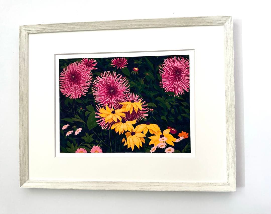 花 絵画 （O）