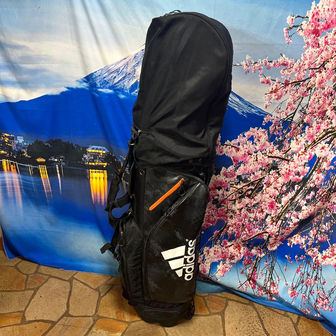 寶BZ-1293 adidas スタンドキャディバッグ 少し訳あり