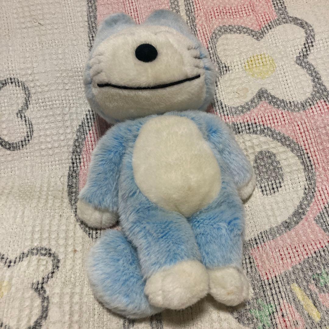 セキグチ　11ぴきのねこ　ぬいぐるみ　中古品　ブルー　毛足の長いタイプ