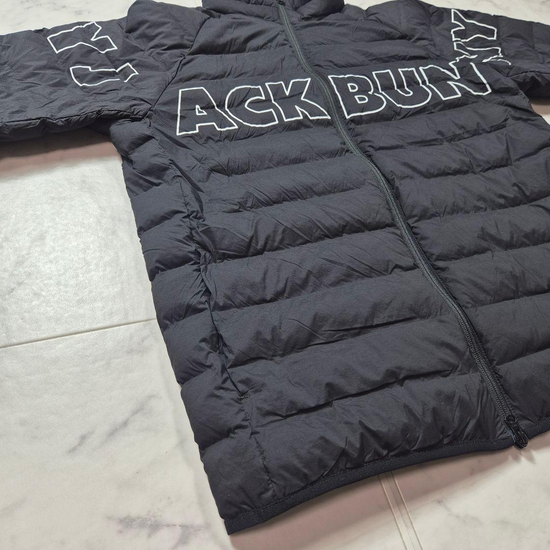 美品 Jack Bunny!! ナイロンタフタ 中綿ブルゾン ブラック 2XL
