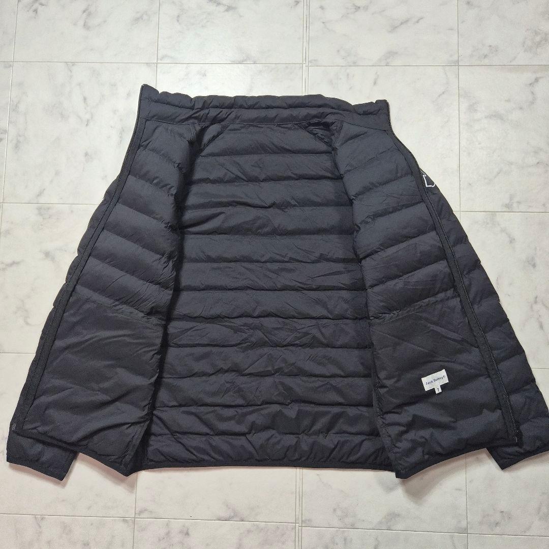 美品 Jack Bunny!! ナイロンタフタ 中綿ブルゾン ブラック 2XL