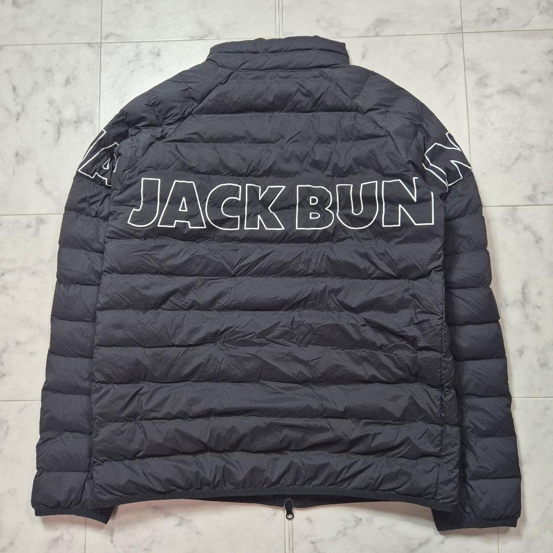 美品 Jack Bunny!! ナイロンタフタ 中綿ブルゾン ブラック 2XL