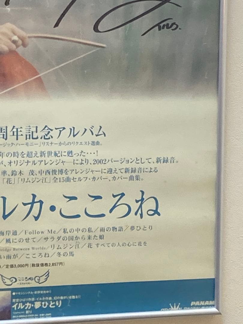 イルカ サイン入り ポスター B2 希少 こころね 30周年記念