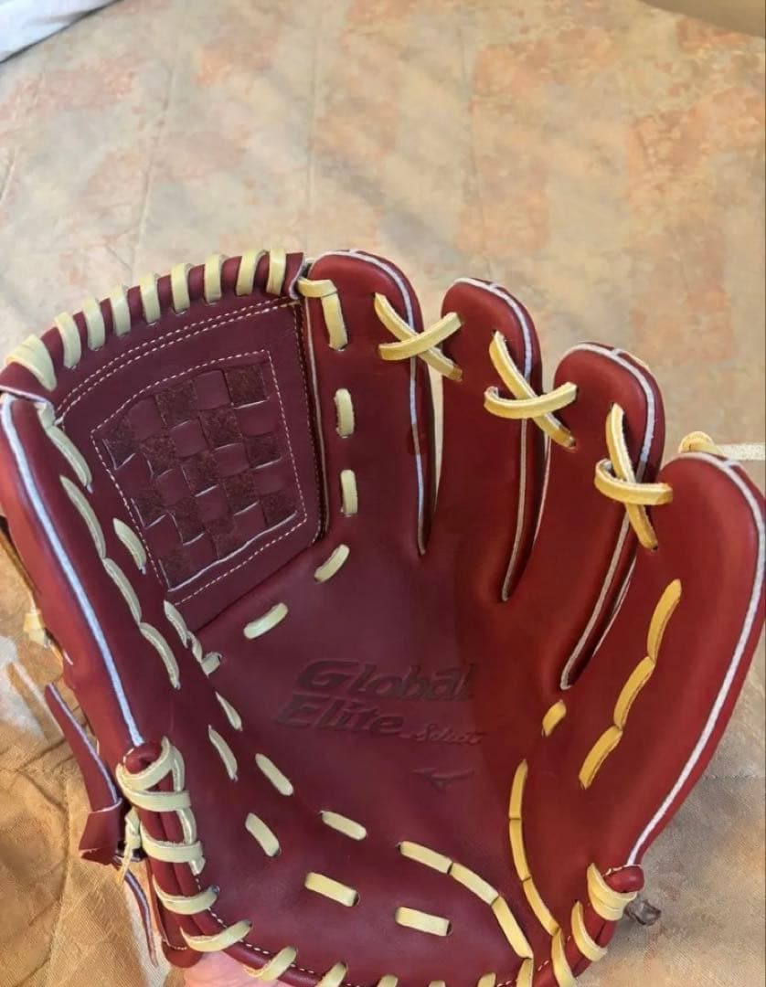 ミズノ グローバルエリート 軟式用グローブ 内野手用 ブラック