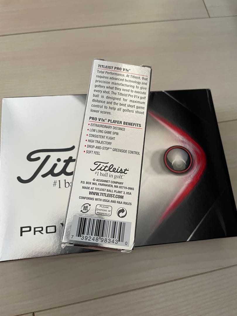 【新品・未開封】Titleist Pro V1x ゴルフボール 1ダース