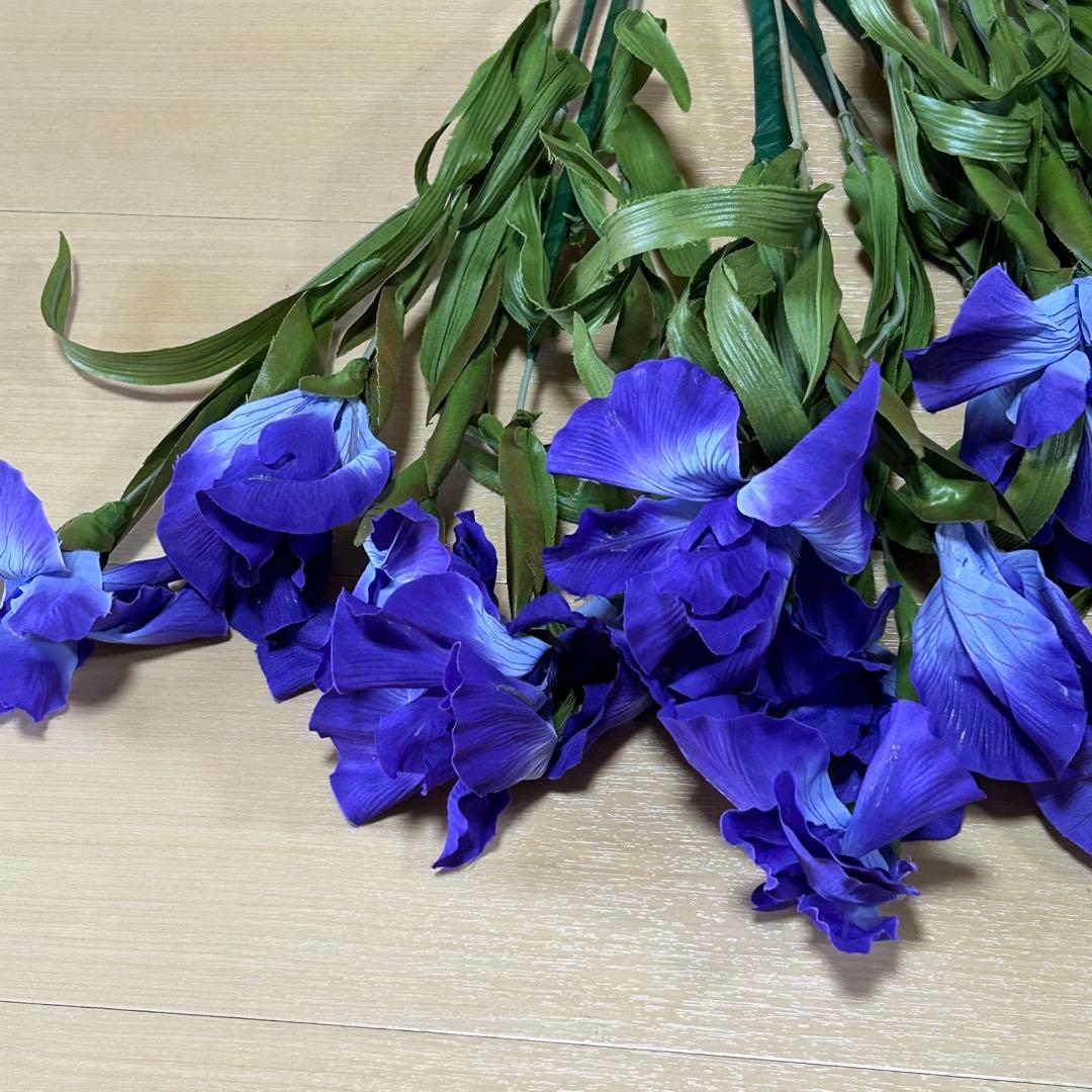 和*言様 【おまとめ大処分❣️】日本舞踊 舞台用小道具 あやめの造花 35本