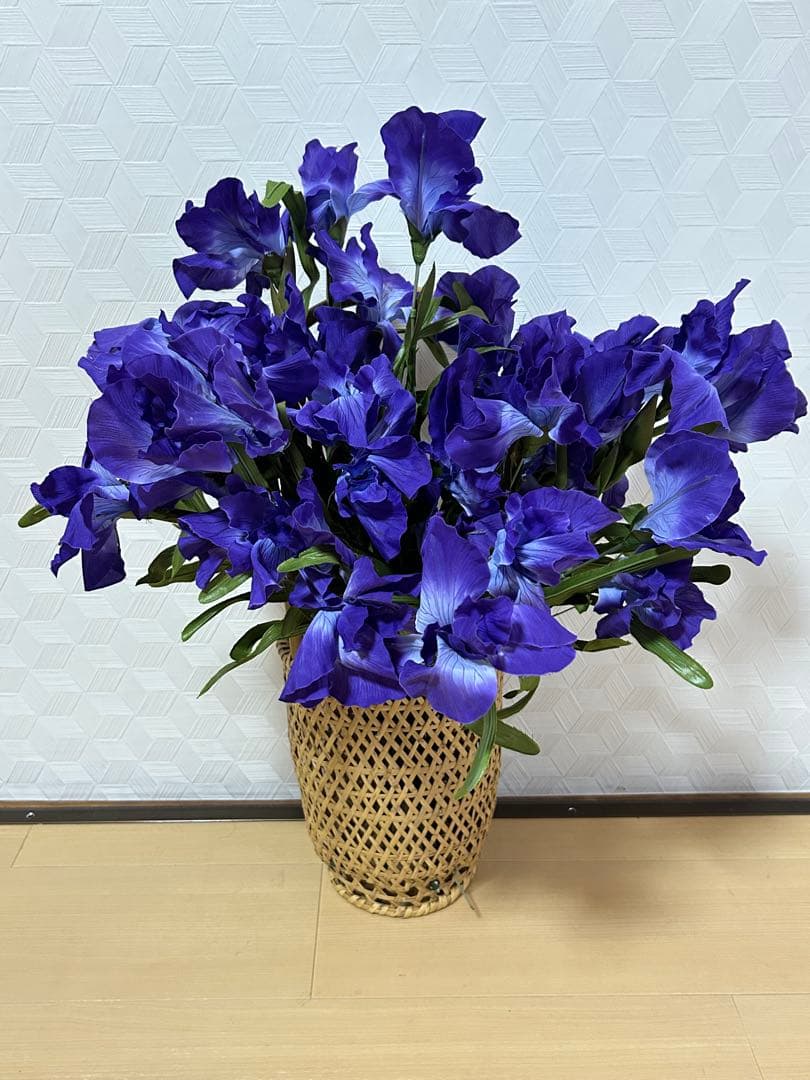 和*言様 【おまとめ大処分❣️】日本舞踊 舞台用小道具 あやめの造花 35本