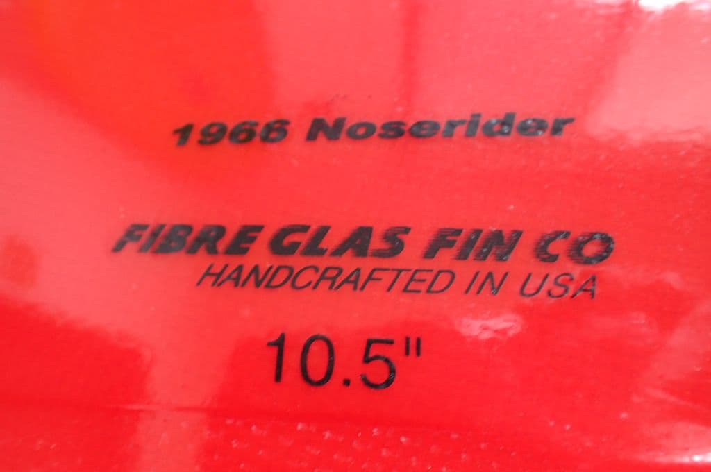 Fibre Glas Fin Co 1966 Noserider フィン