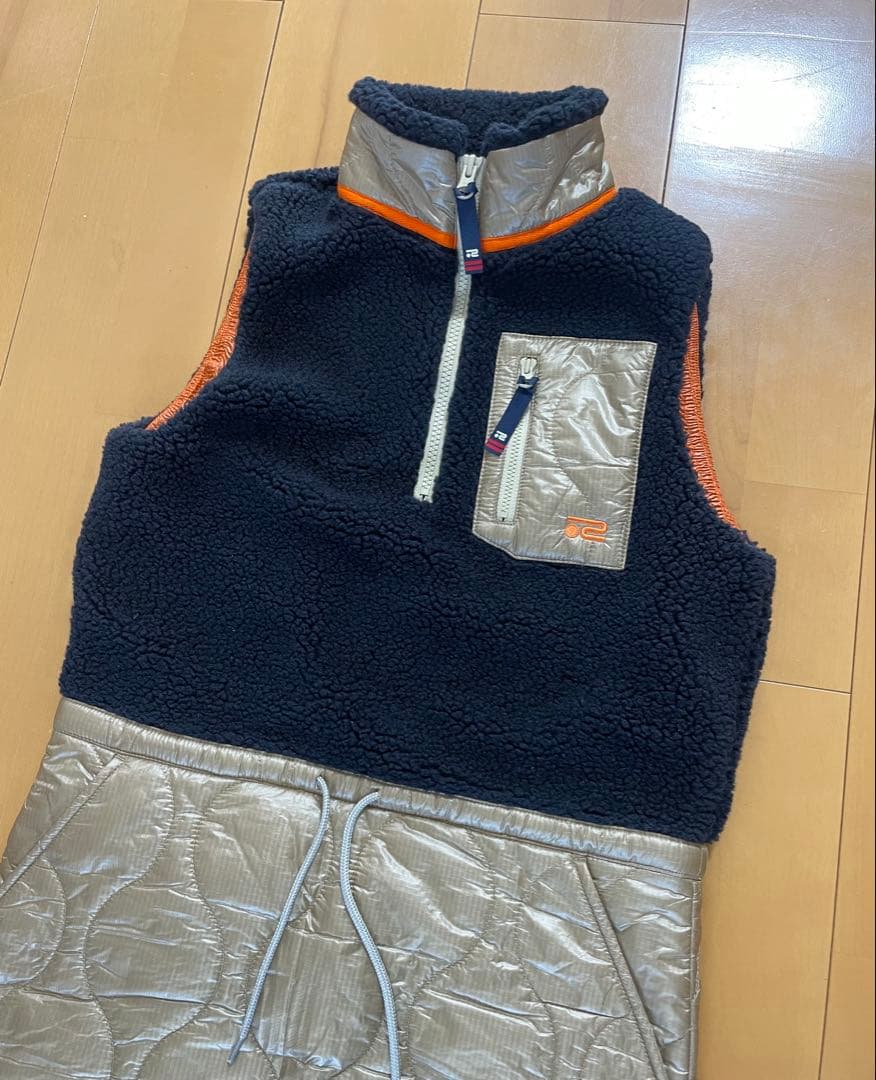 フリース キルティングボアワンピース38(s)冬暖か新品未使用ROSASEN