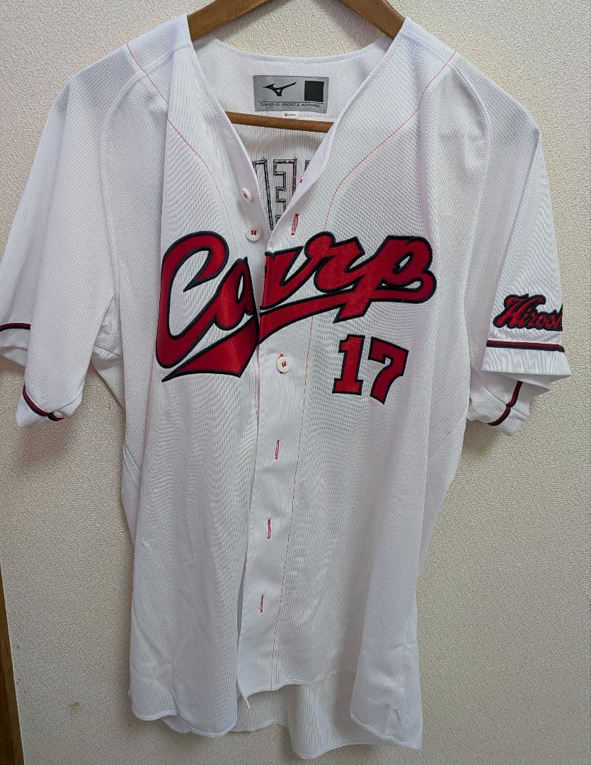 【新品】カープ ハイクオリティーユニフォーム M 常廣羽也斗 ミズノ製