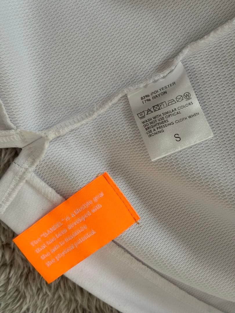 【レア品】BANDEL ホワイト 長袖モックネックシャツ Sサイズ