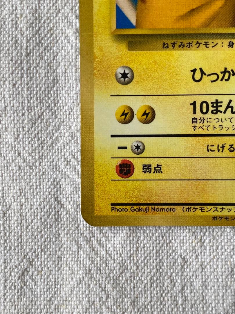 旧裏　ピカチュウ ポケモンスナップ　ポケモンカード公式マガジン「トレーナーズ」