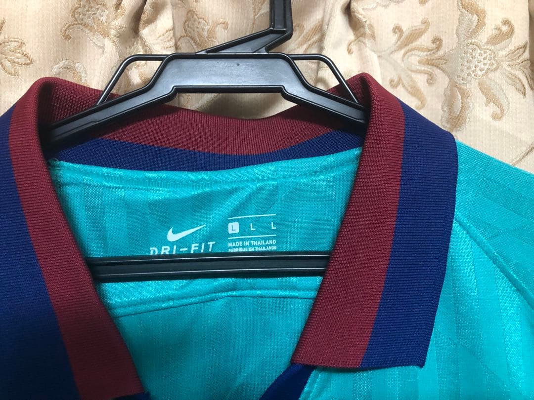 [美品]バルセロナ19/20 3rd リオネル・メッシ CL仕様 Lサイズ