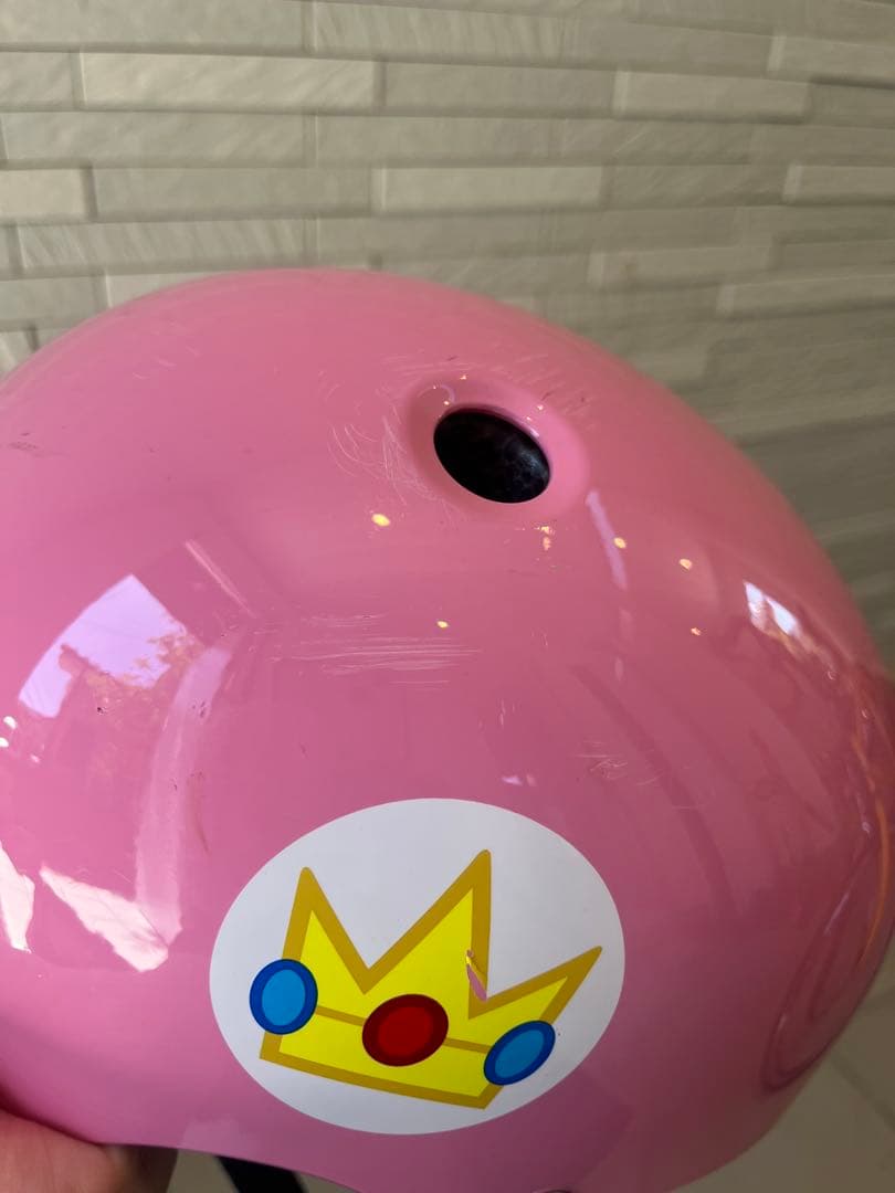 【美品】アサヒ　限定　ピーチ姫　ストライダー　ピンク ヘルメット付き