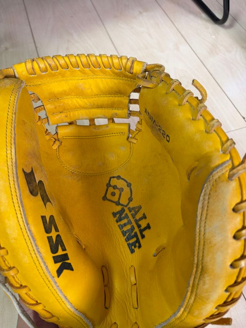 SSK ALL NINE 軟式グローブ イエロー