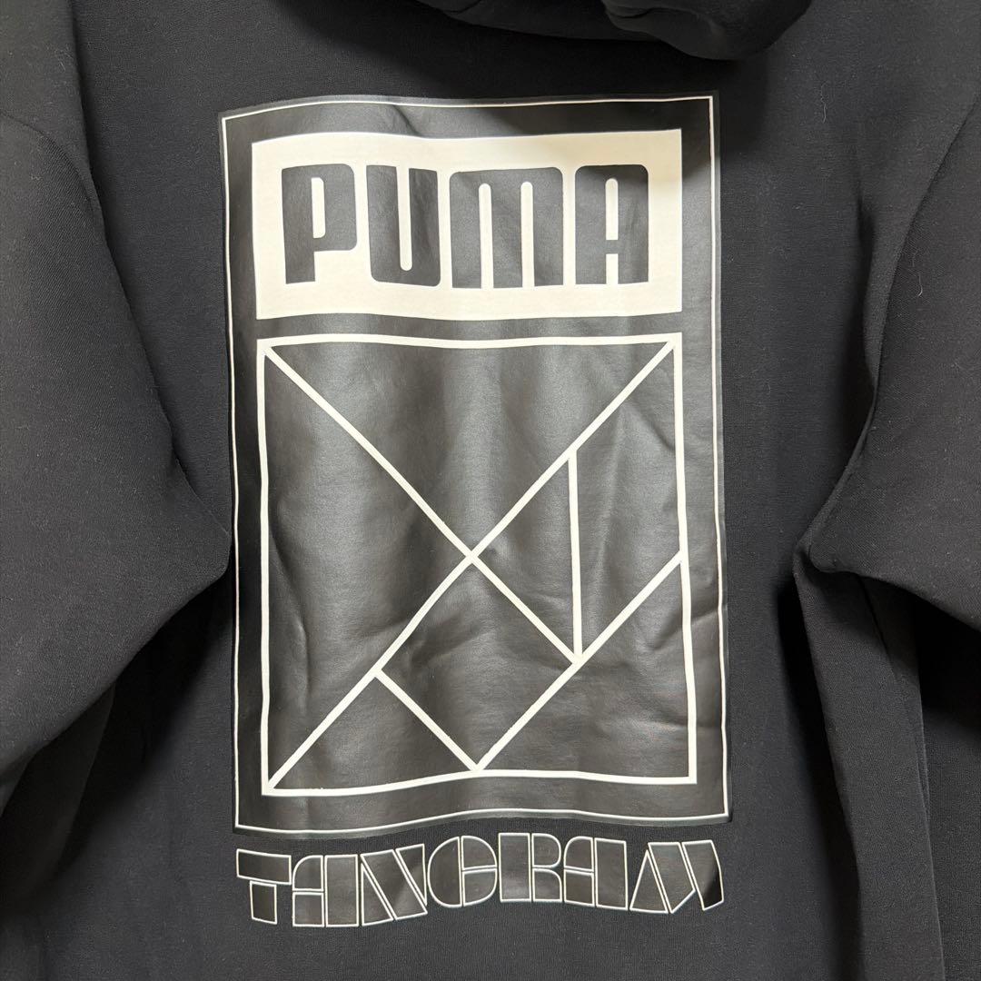 PUMA × TANGRAM ダンボールニットフーディー　黒　XL