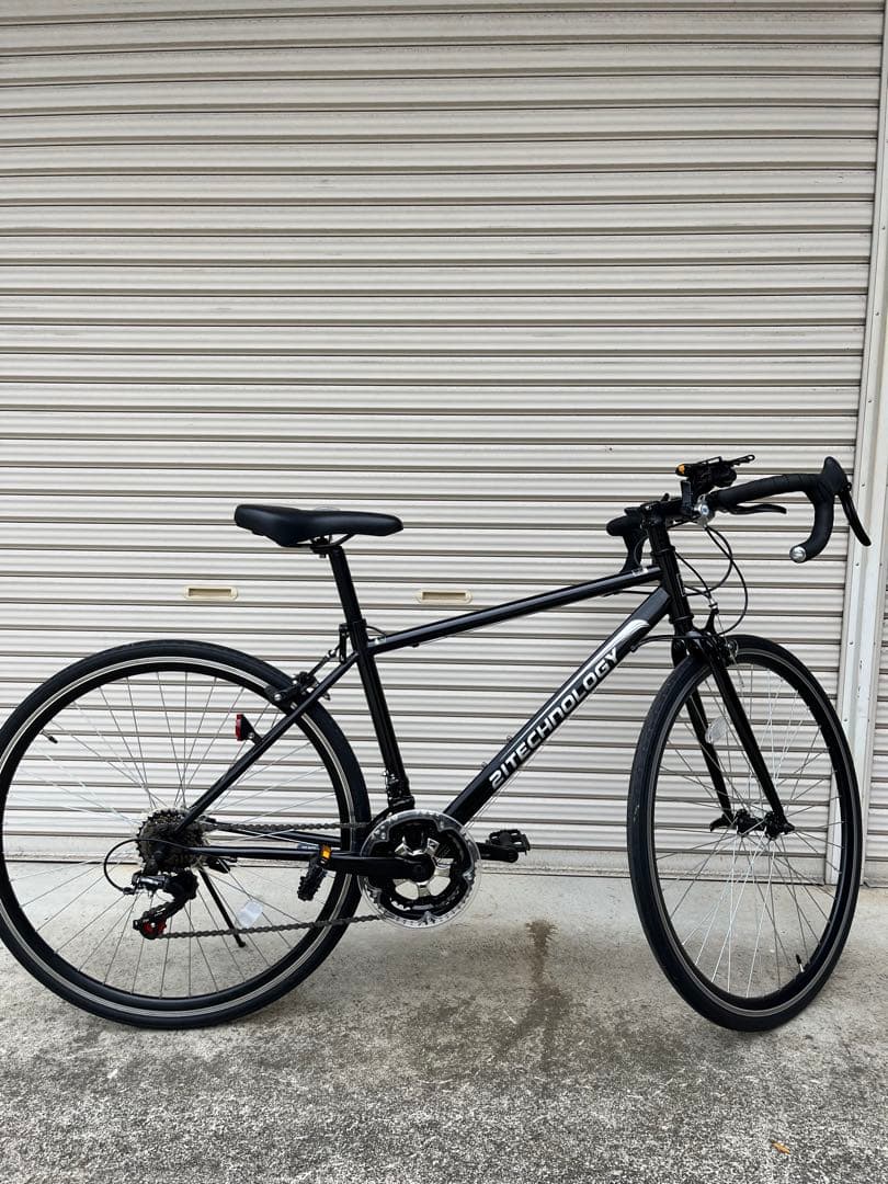 Technolog 初心者向けロードバイク　シマノ14段ギア　700×28c　黒