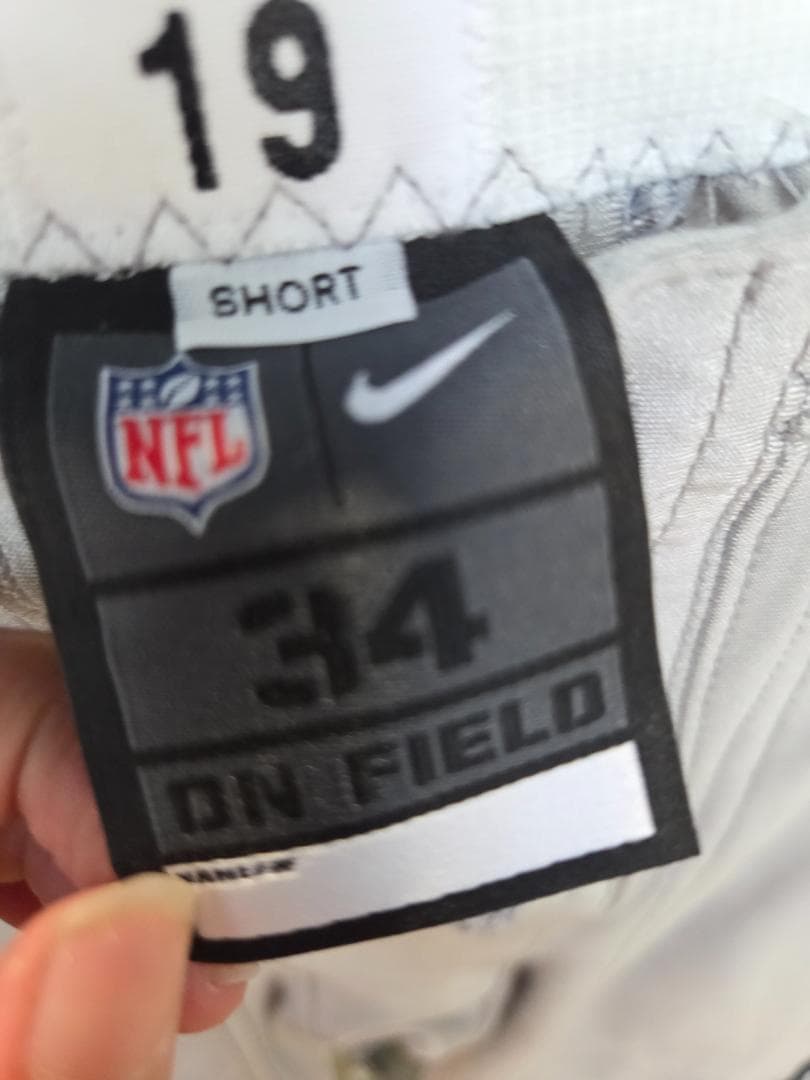 NFL ナイキ フットボールパンツ グレー 34