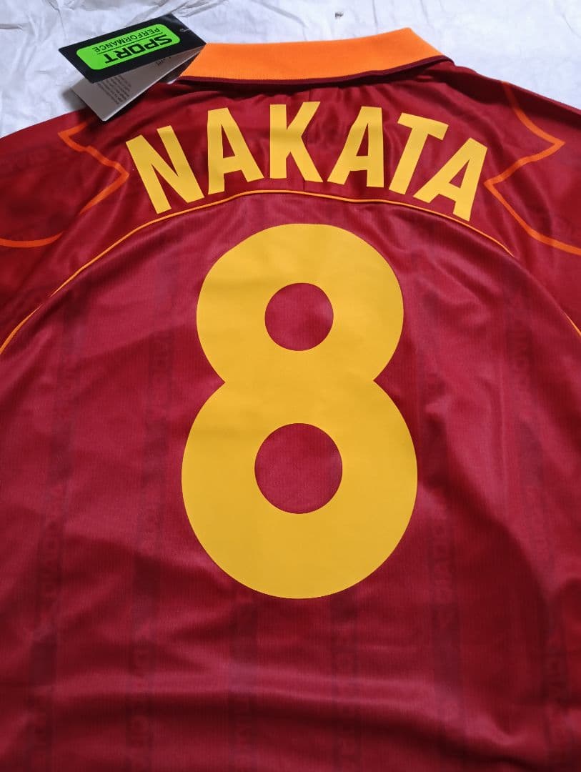 週末価格！AS ROMA 中田英寿8 ローマ Lサイズ新品 ユニフォーム