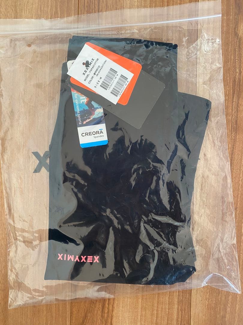 XEXYMIX 表参道ヒルズ店限定商品ピンクロゴブラックレギンス360N
