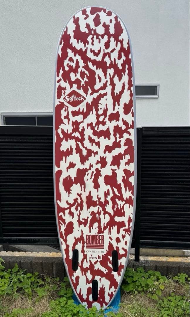 現品処分！38%オフ！『ソフテック』ユーズドソフトボード　BOMBER6’10”