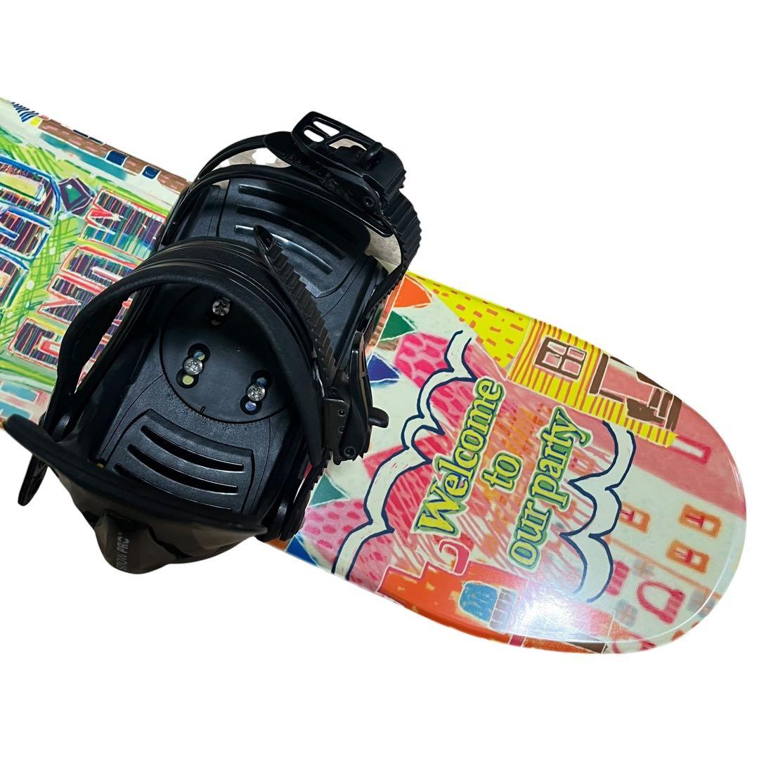 【美品】キッズ　スノーボード&バインディングセット