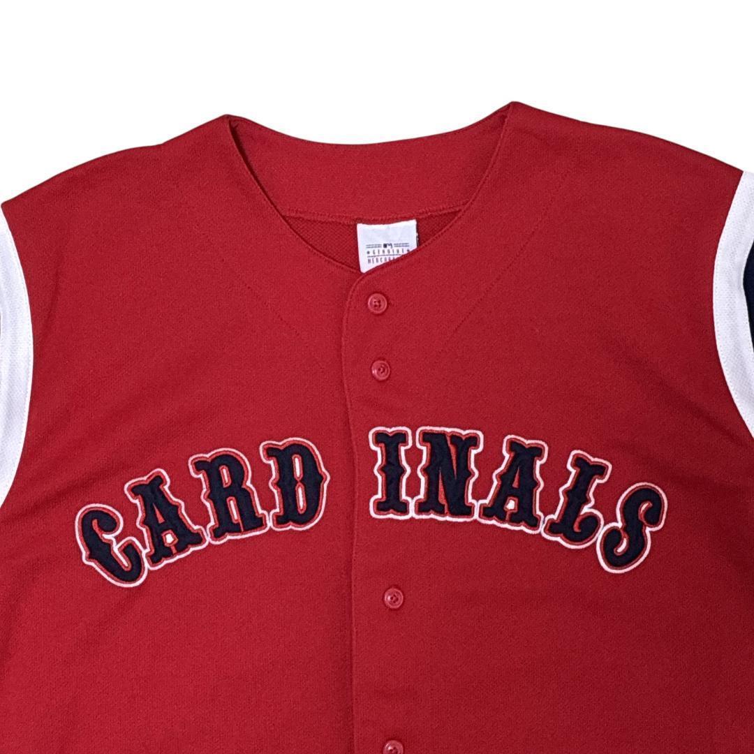 MLBカージナルス ユニフォーム ゲームシャツ 刺繍ロゴ 90s L相当 古着