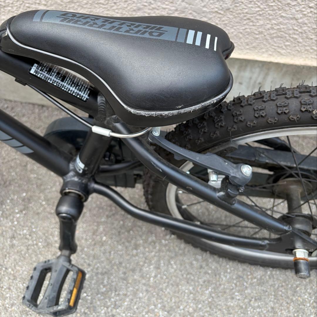 ダイワサイクル ダートレイルキッズDTL-K18ブラック補助輪なしスタンドなし