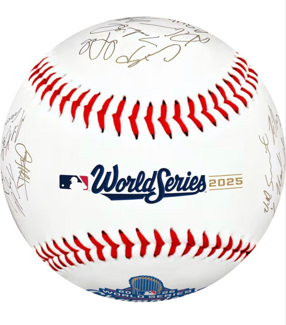 【新品/即配送】ドジャース 2025 ワールドシリーズ優勝 記念サインボール