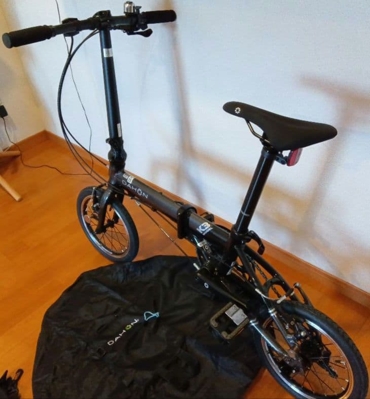 DAHON K3 折りたたみ自転車 ブラック 専用カバー付き