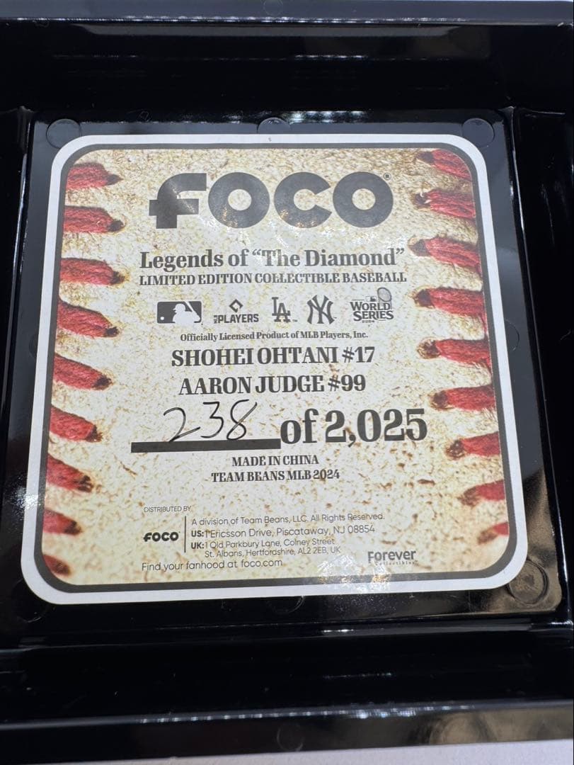 【2025個限定】大谷翔平 記念ボール ワールドシリーズ ロットNo.付き